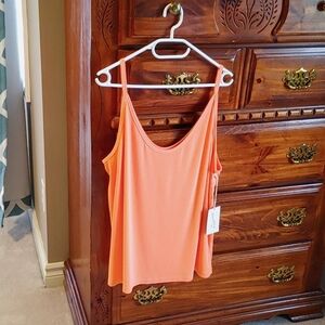 NWT Universal Threads Ribbed Coral Poppy Tank Top Size 2X